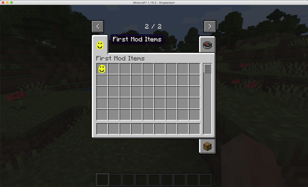 example of creative tab in game